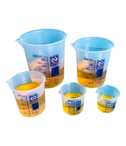 Kit  Béquer Pástico Pp. 5 Pcs  50-100-250-600-1000ml 0