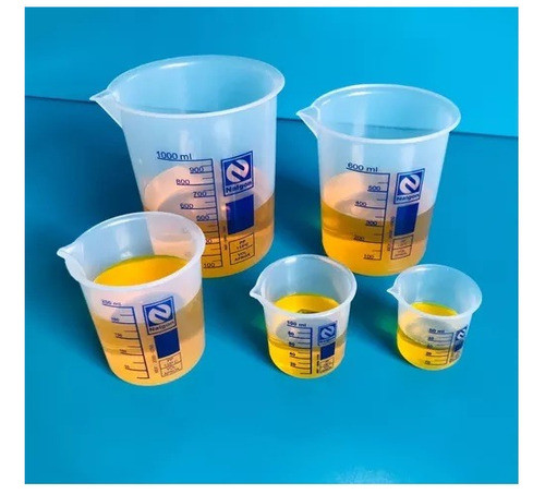 Kit  Béquer Pástico Pp. 5 Pcs  50-100-250-600-1000ml 1