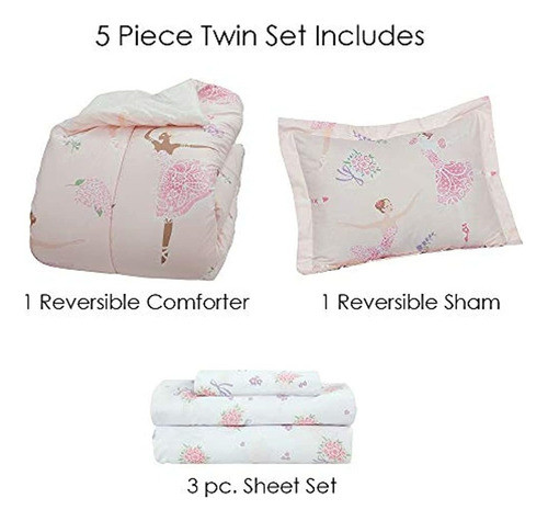 Cama De Bailarina Kidz Mix Dancing En Una Bolsa, Twin 1
