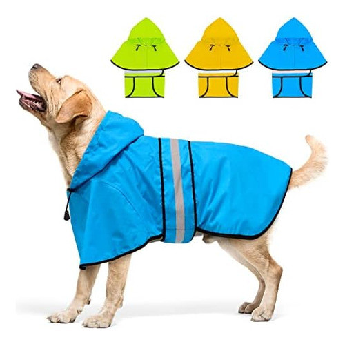 Dolitego Dog Raincoat - Casaco De Chuva Reflexivo Para Cães, 0