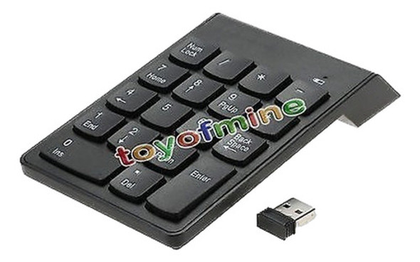 18 Teclas Inalámbrico Número Almohadilla Teclado Numérico Po 0