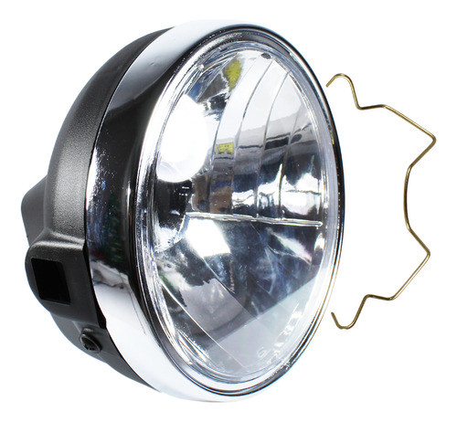 Farol Completo Bloco Ybr125 Factor 2009 A 2016 Aro Cromado 1