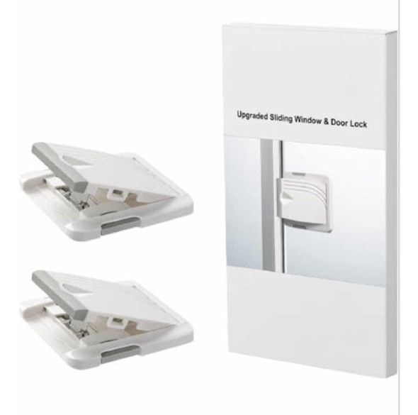 2 Cerraduras De Seguridad Niños Para Puertas Corredizas 0