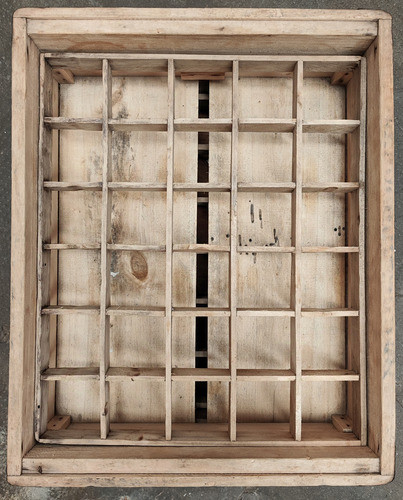 Cajon De Madera Con Divisiones Para 30 Copas O Vasos Hj 1