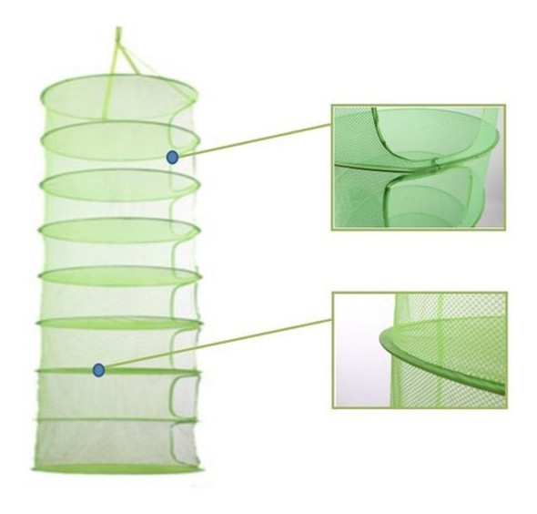 Malla De Secado 4 Pisos Para Cultivo - Diam 60 Cms Plegable 1