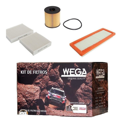 Kit 3 Filtros Peugeot 2008 208 Wega Zona Norte 0