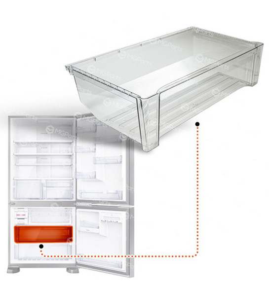 Gaveta Freezer Geladeira Brastemp Bro81 Bro85 Brv80 Original 1
