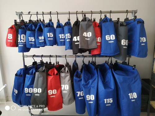 Funda Para Carcasa Motor Yamaha 60hp 2t Azul Francia 1