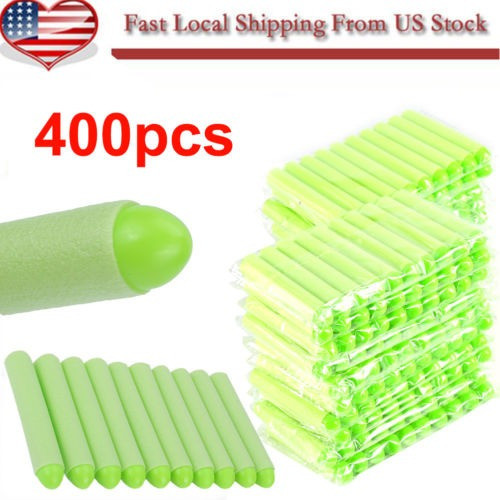 400pcs Verde Relleno Bala Dardos Para Pistola De Juguete Ner 0