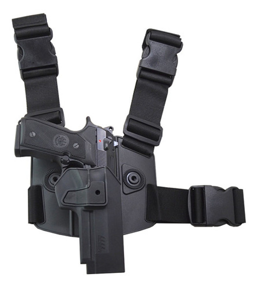 Kit Táctico Muslera+pistolera Polimero Nivel 2 Beretta 92 0