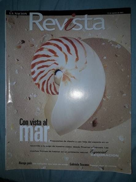 Revista La Nación 12 Agosto 2001 Con Vista Al Mar 0