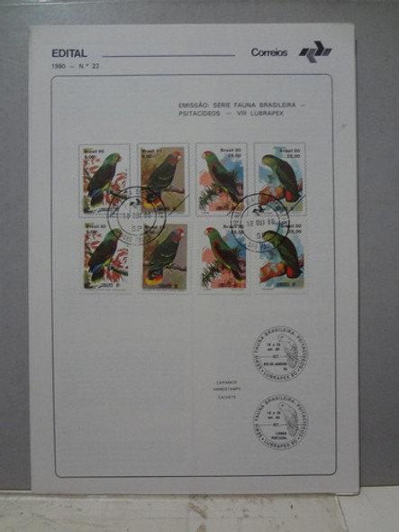 Edital 1980 Nº 22 / 23 / 24 / 25 / 26 / 21   Com Carimbo Fdc 0