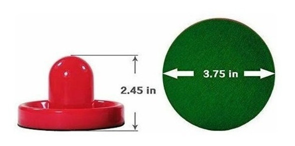 Limon Hogar Rojo Air Hockey Empujadores Juego De 4 Y 4 Unida 1