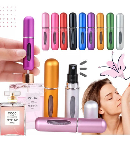 Mini Perfumero Portátil Recargable 5ml Atomizador Variedad 1