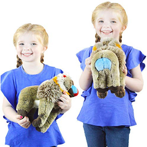 Mambo The Mandrill - Babuino De Peluche De Animal De Peluche 1