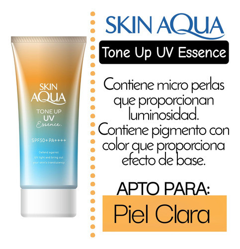 Protector Solar Skinaqua Toneupuv Beige Fps50+ 80g Japones 1