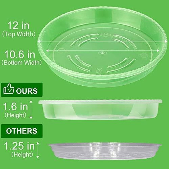 Mudeela 6 Unidades De Platillos De Plastico Para Plantas De 1
