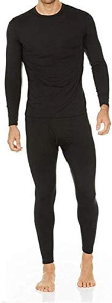 Conjunto De Ropa Interior Térmica Grande Negro Para Clima Fr 0