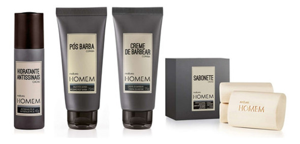 Set Natura Homem Barba 4 Pzas Premium 0