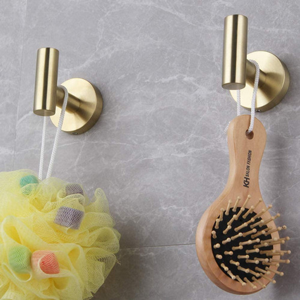 Gerzwy Baño Cepillado Gold Coat Hook Sus 304 Acero Inoxidabl 1