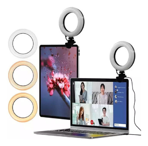 Anillo Aro Luz Led Para  Cámara Web Pc  Video Llamada 0