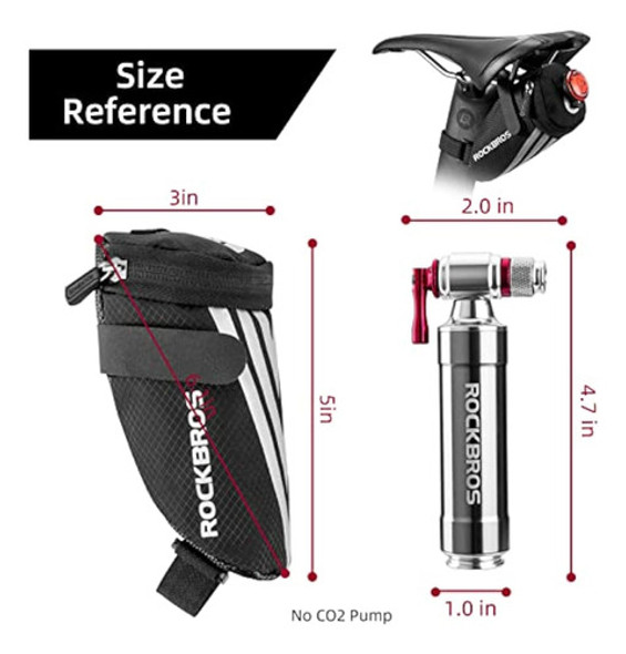 Rockbros Bolsa De Sillín De Bicicleta, Bolsa De 1