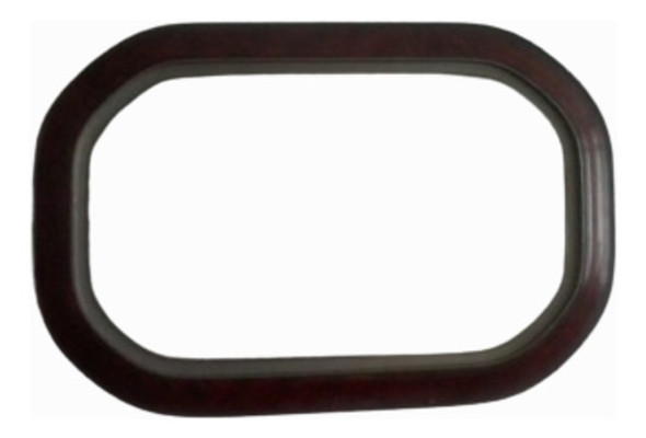 Antiguo Marco Porretrato/espejo Borde Labrado Aluminio 0