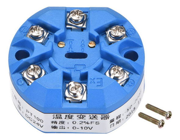 Transmisor De Sensor De Temperatura 24vdc 0-10v -50-200c Pt1 0