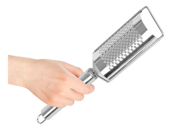 Rallador Con Mango Queso Acero Inoxidable 24cm New Home 0 Rallador Con Mango Queso Acero Inoxidable 24cm New Home 0