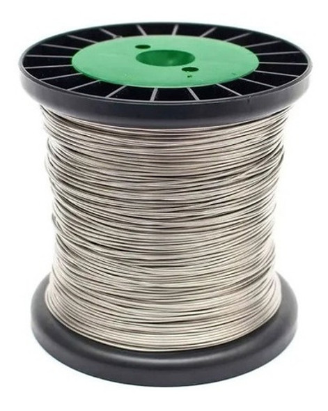 Carretel Bobina Arame Aço Inox Cerca Elétrica Fio 0,60mm 1