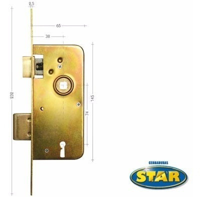 Cerradura De Puerta Interior Star 8 X 65 2 Años De Garantia! 0