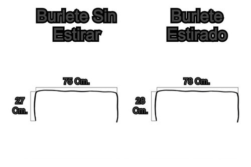 Burlete Para Horno Cocina Morelli De 27x75x27 Cm. Original 1