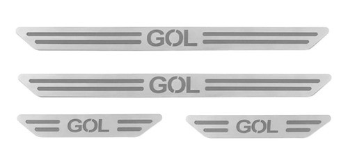 Cubre Zócalo Pisadera Protección Aluminio Volkswagen Gol 0