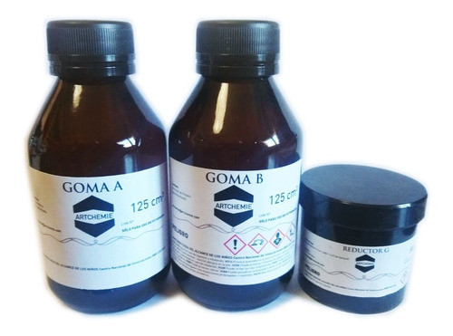 Kit Básico Goma Bicromatada - 250cm3 Totales (a+b)+ Reductor 0