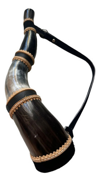 Berrante De Boi Natural Com Alça De Couro 1