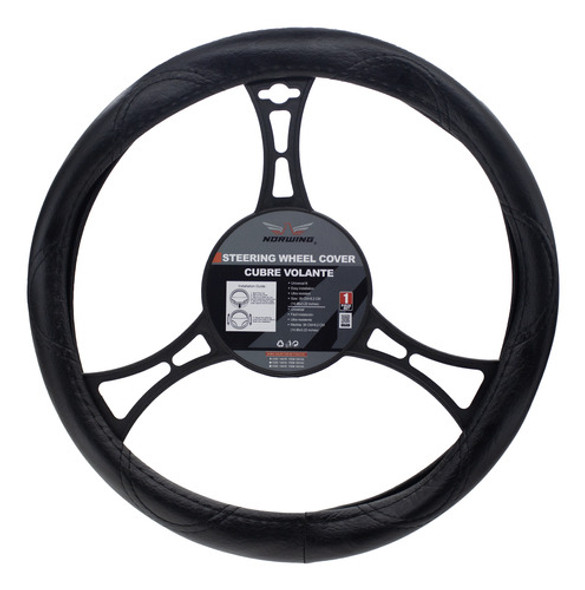 Cubre Volante Universal Norwing Simil Cuero Negro 38cm 0 Cubre Volante Universal Norwing Simil Cuero Negro 38cm 0
