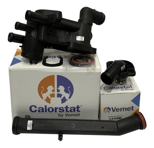 Base Porta Termostato Completo Calorstat Vw Saveiro 1.6 8v 1
