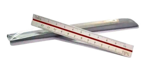 Escalimetro Kontec 30 Cm De Aluminio 0
