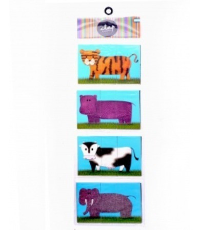 Animaloquitos Puzzle Rompecabezas Magnetico Clap 3 Piezas X8 1