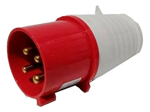 Ficha Industrial Macho 32 Amp 3 Polos + Tierra Roja Ip44 0