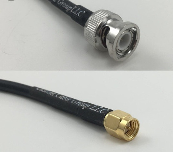 Pigtail Rg58 50 Cm Con Sma Macho Y Bnc Macho 1