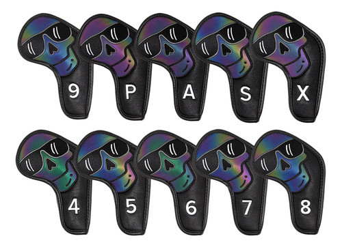 10 Pcs Golf Club Putter Iron Head Cover Protetor Preto 0