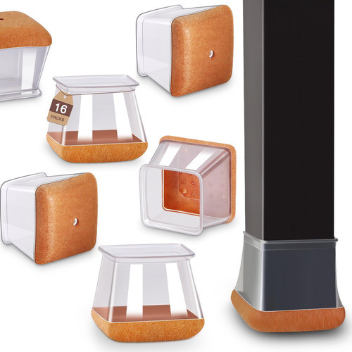 16 Regatones Para Sillas Protector Piso Talle L De 27a36mm_t 0