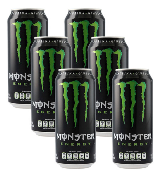 Energizante Monster Energy (negra) Lata 473cc (funda 6) 0