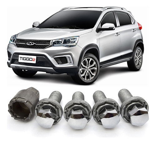 Trava Parafuso Antifurto De Roda Farad Chery Tiggo 2 Todos 0