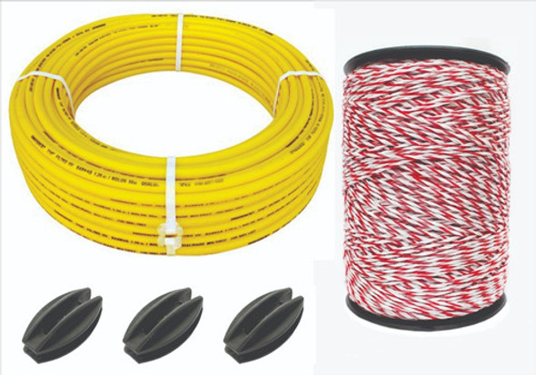 Mangueira Isolador 3/8 100m + Fio Eletro Plástico + Brinde 0