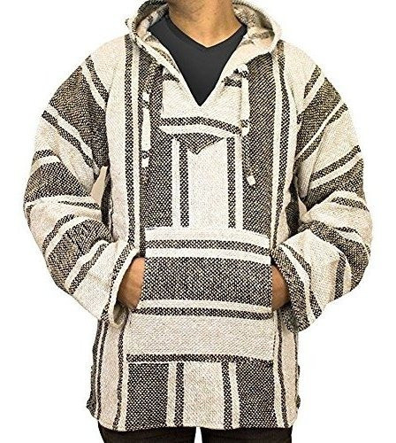 Del Mex Sudadera Con Capucha Baja Mexicana Hippie Surf Ponch 0