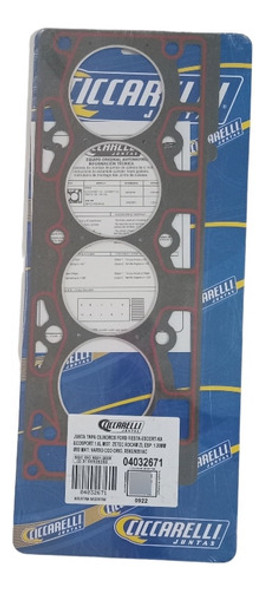 Junta Tapa De Cilindros Ford Fiesta Escort Ka Ecosport 2671 0