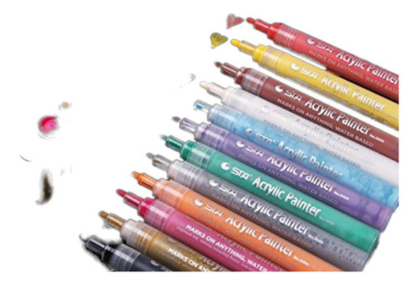 Pluma De Pintura Acrílica Para La Pintura De Cerámica - Rotu 0