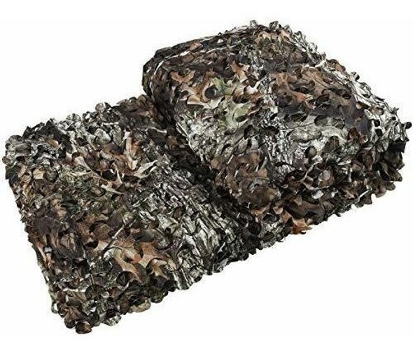Red De Camuflaje Sombra Deco Troncos Hojas 3x5m Reforzada 0